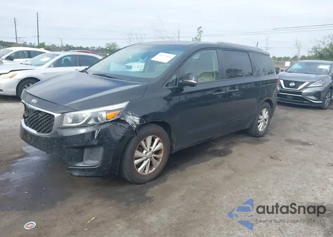 2016 Kia Sedona Lx из США, поврежденный, VIN KNDMB5C19G6203294